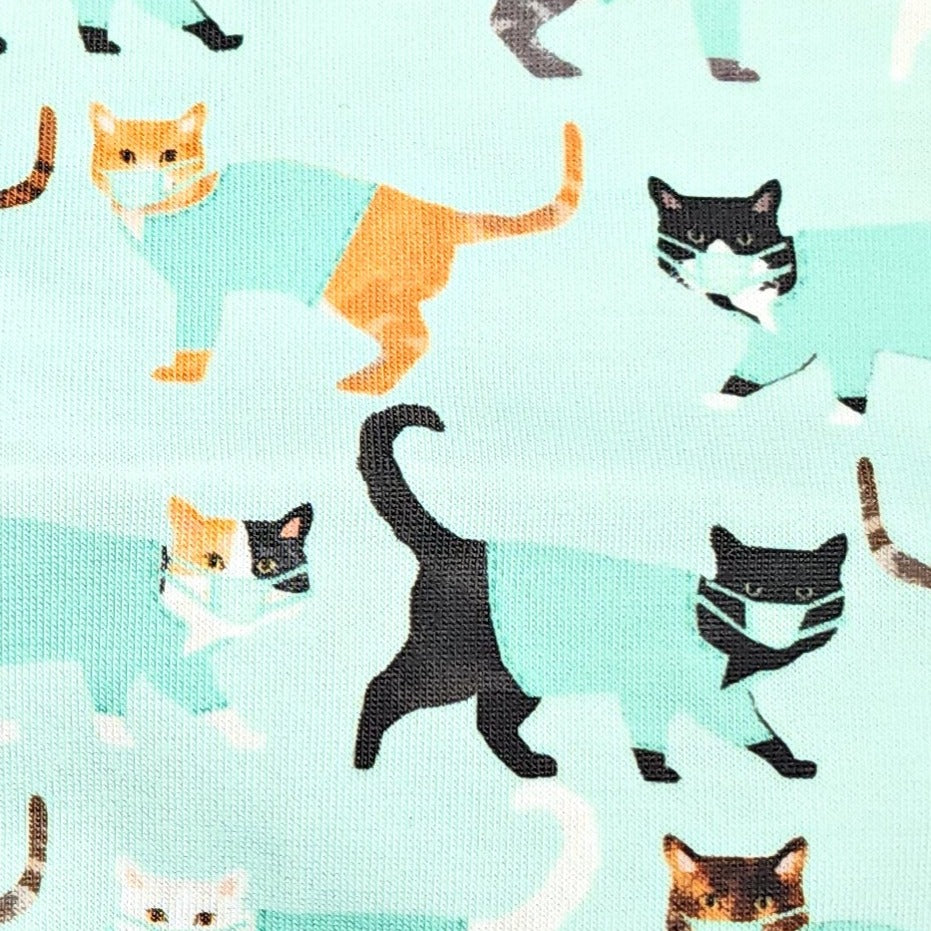 Cats in Scrubs Print Hair Tie for Women