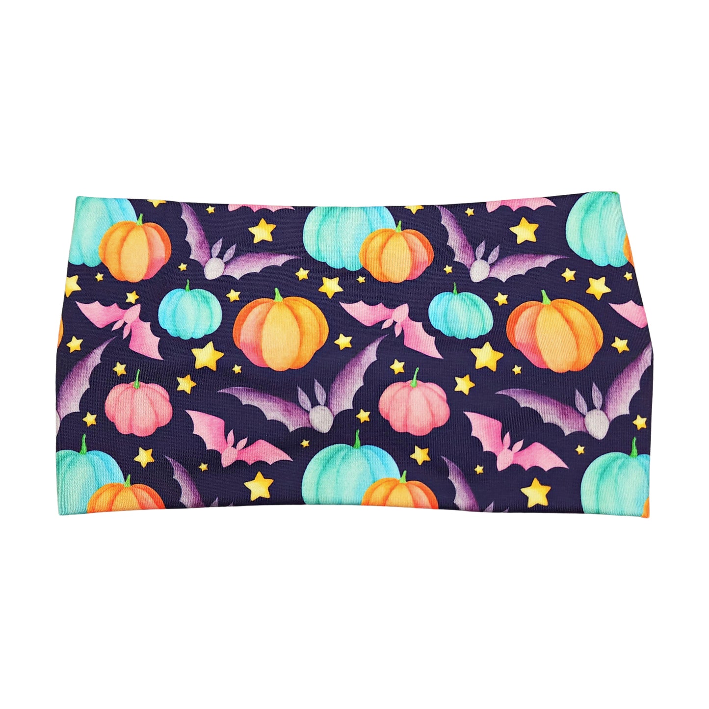 Purple Pumpkins and Bats Headband