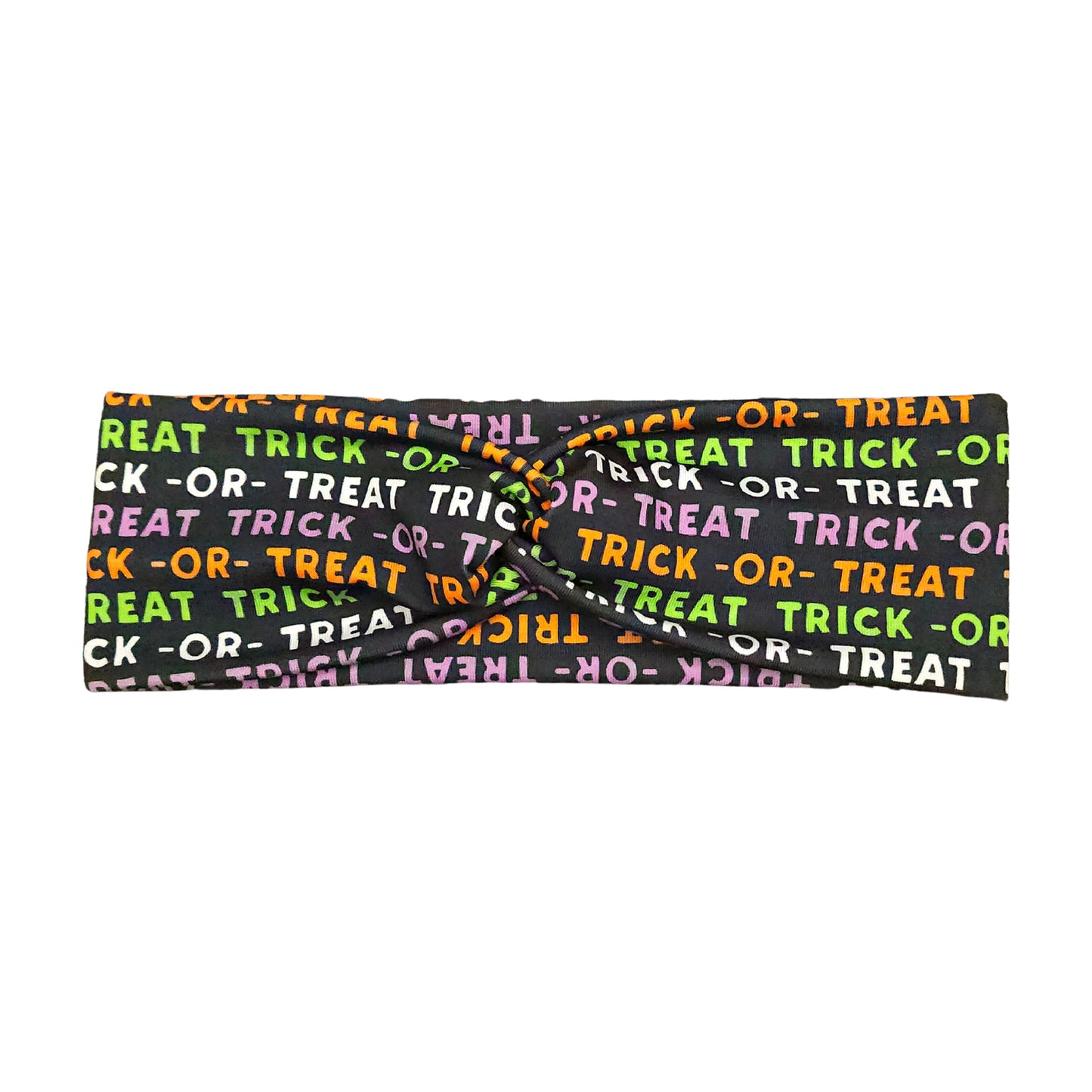 Trick or Treat Halloween Fabric Headband or Scrunchie