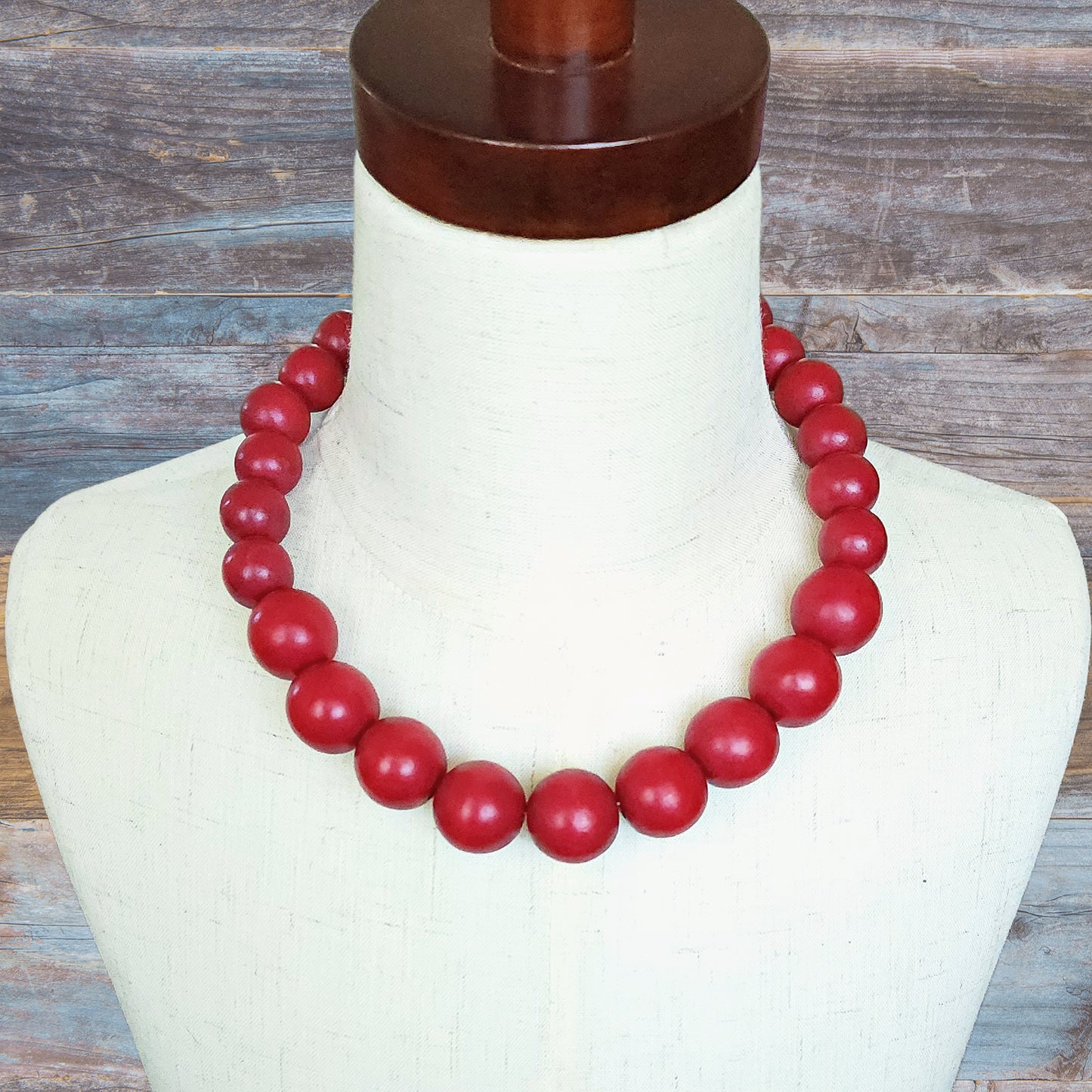 Wooden Bead Necklace