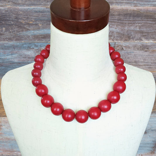 Wooden Bead Necklace