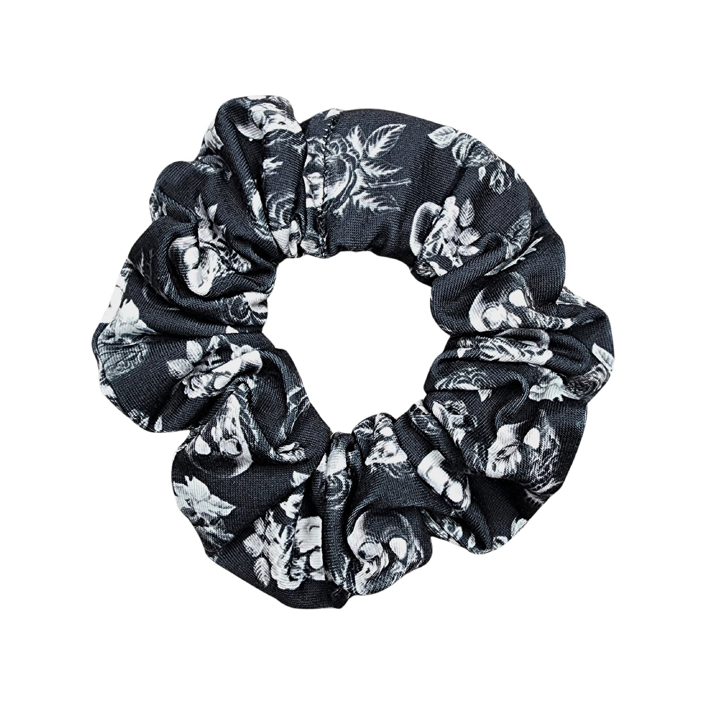 Skulls and Roses Scrunchie