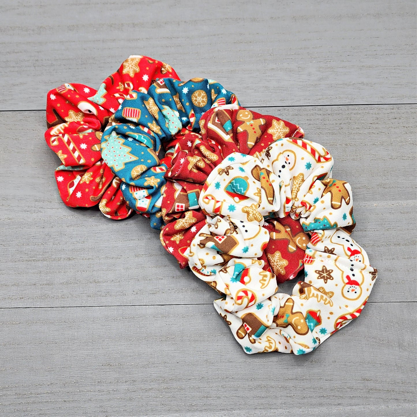 Red Christmas Gingerbread Cookie Print Headband