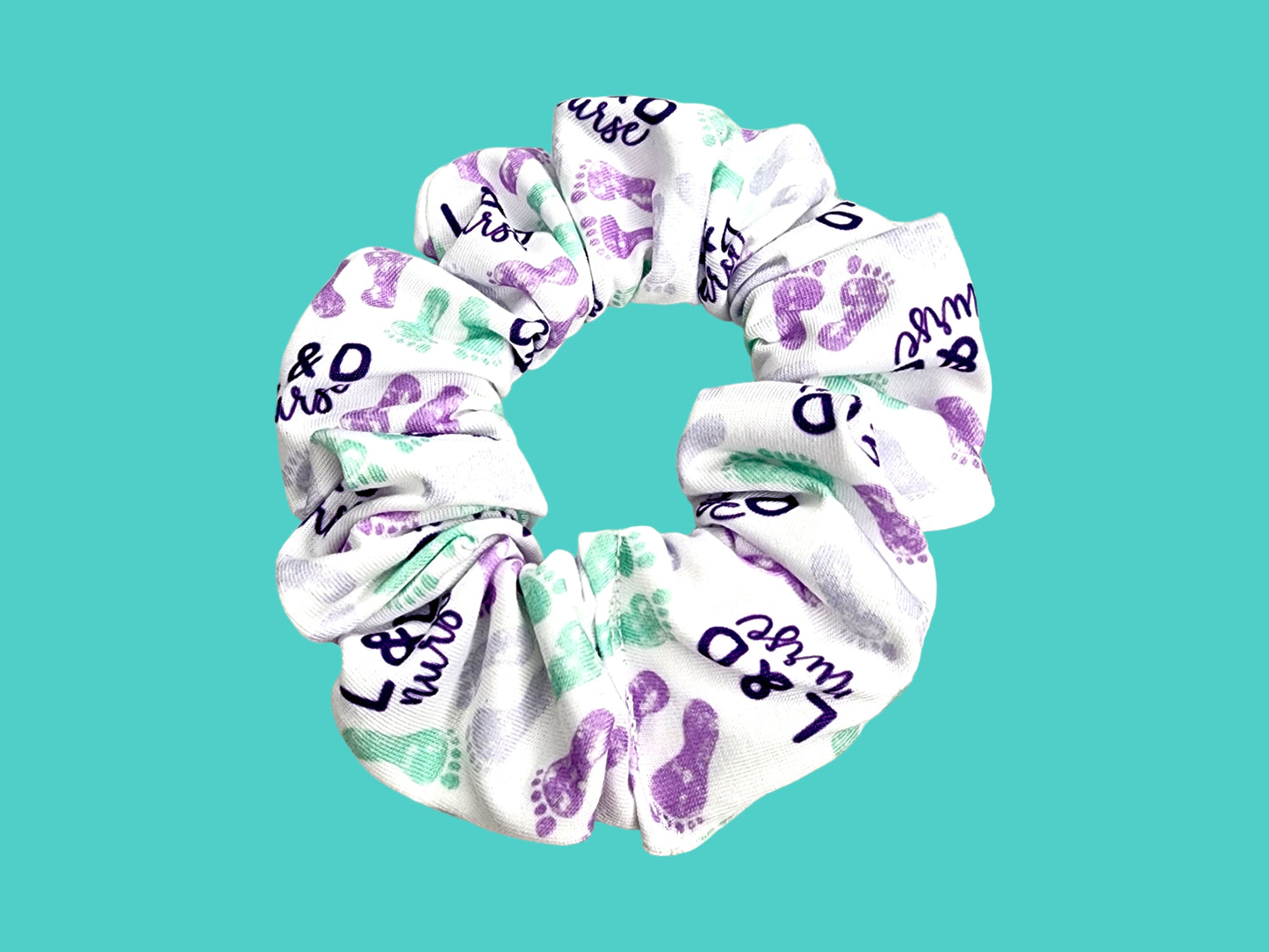 L & D Nurse Baby Feet Hair Tie for Women