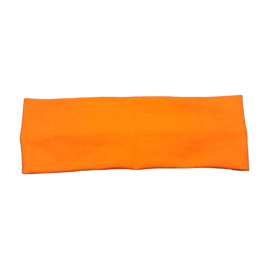 Solid Orange Twist Headband, Cotton Spandex