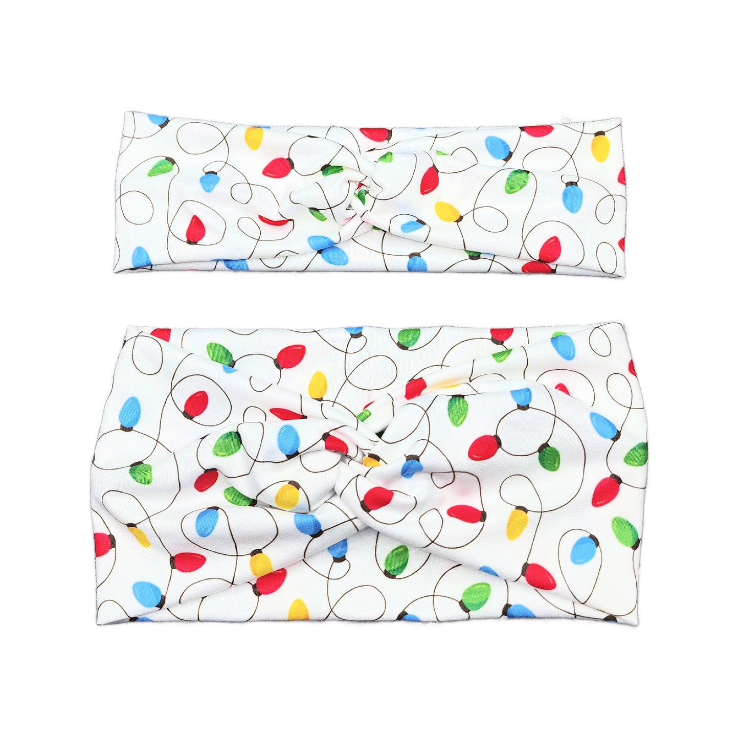 White Christmas String Lights Headband