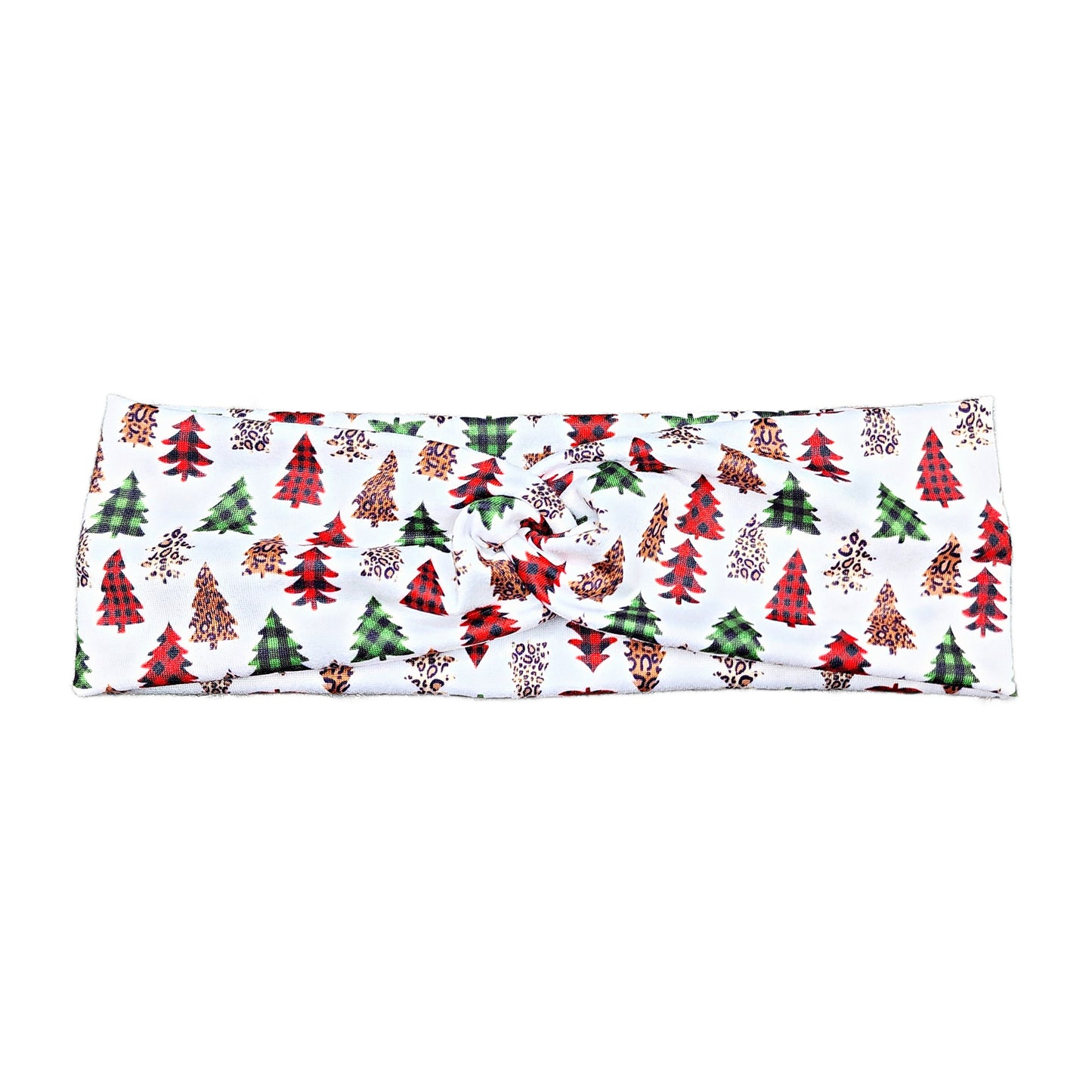 Buffalo Plaid Christmas Tree Headband