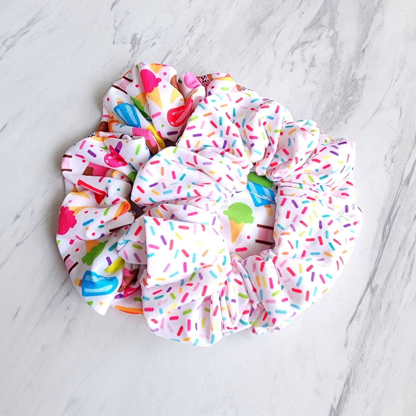 Ice Cream Sprinkle Scrunchie