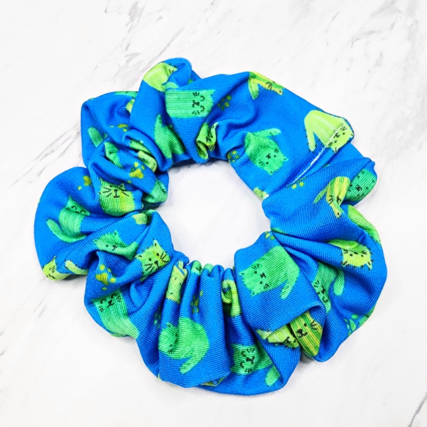 Cat Cactus Scrunchie