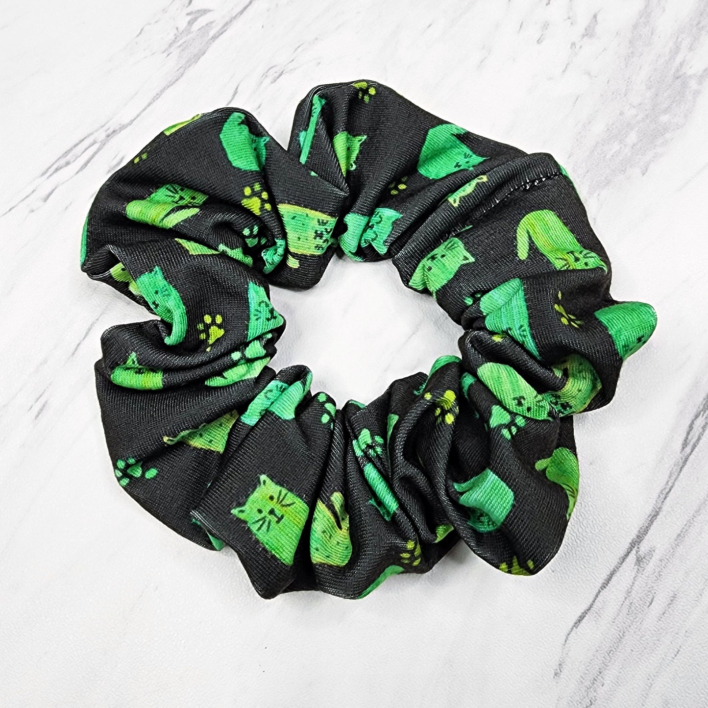 Cat Cactus Scrunchie