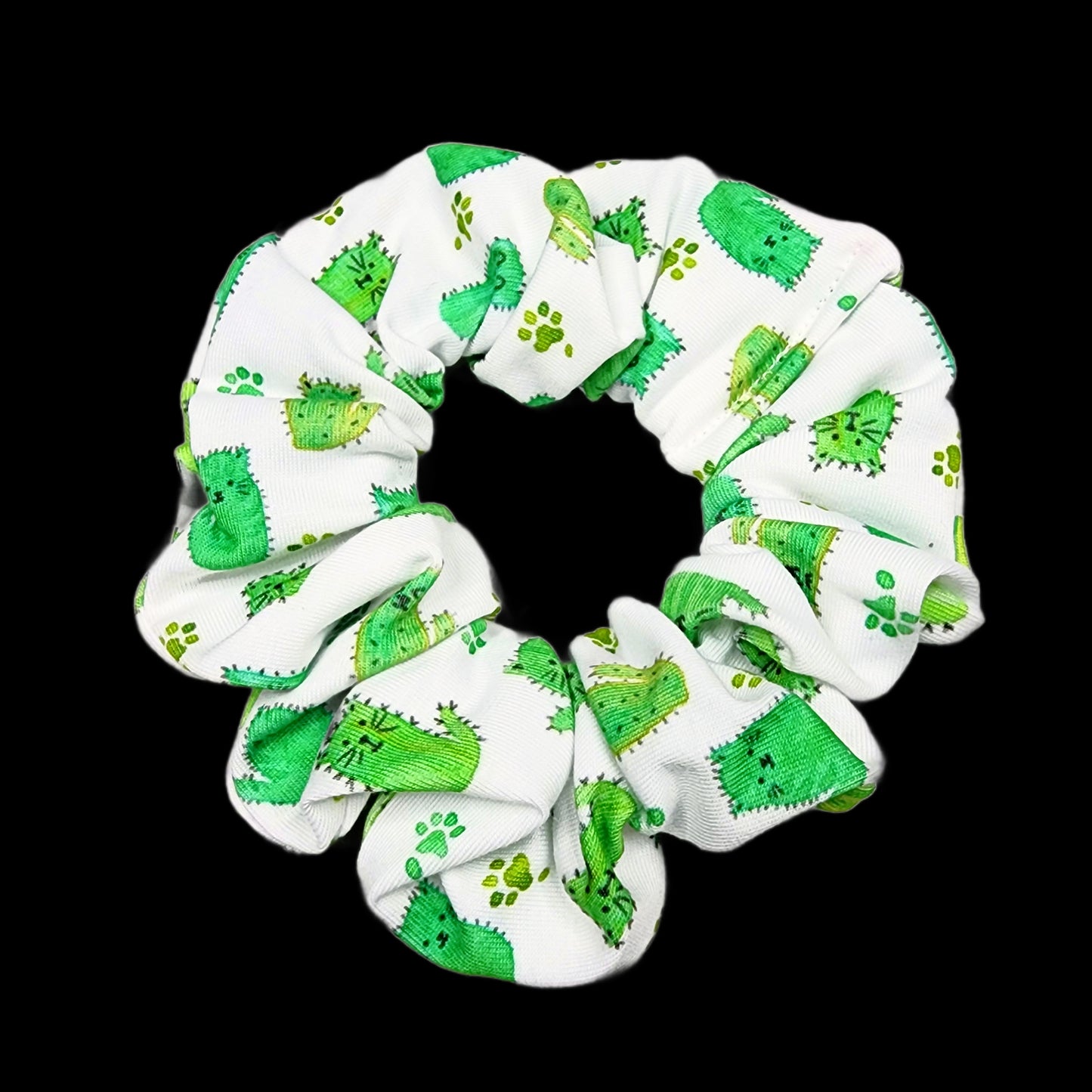 Cat Cactus Scrunchie