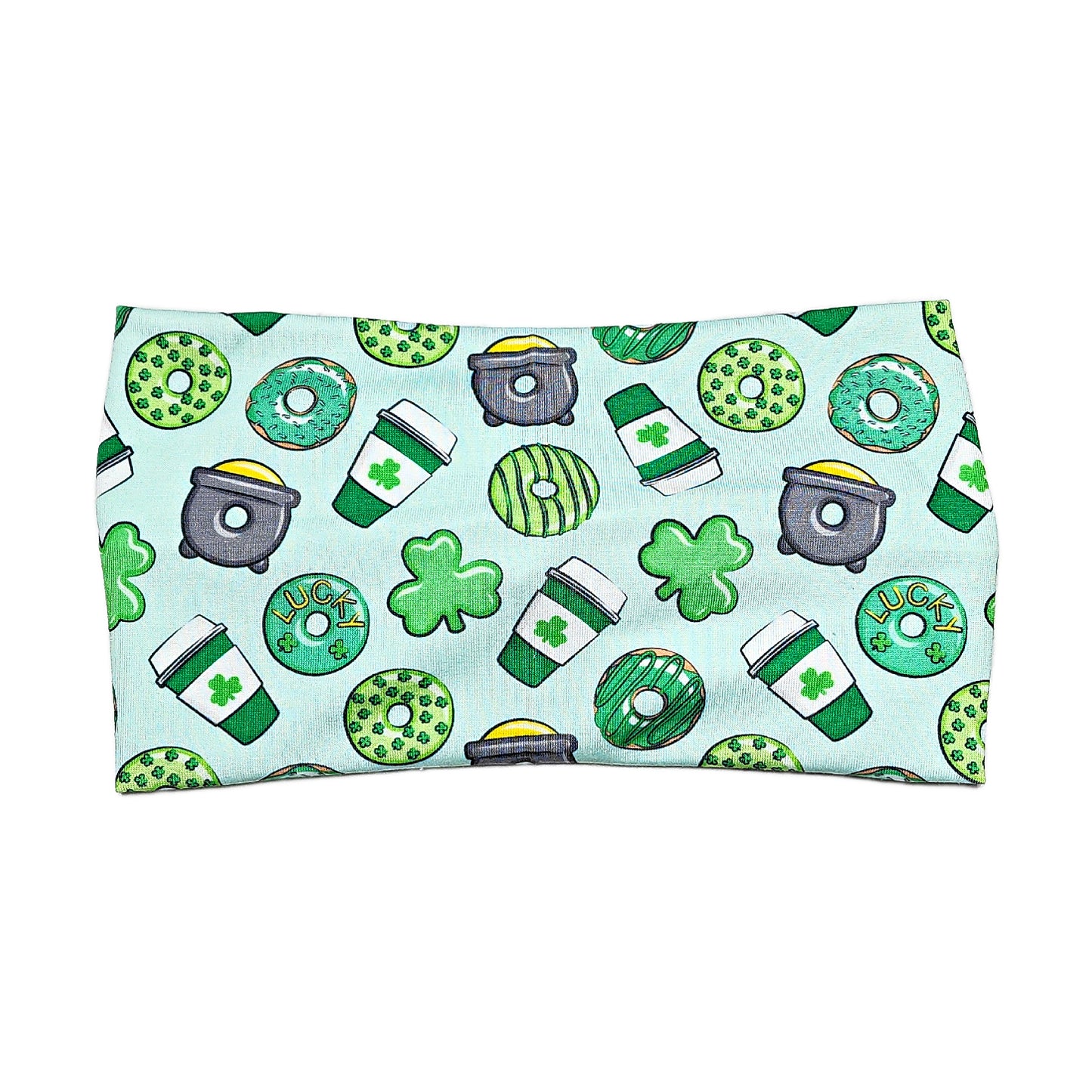 Shamrock Donuts and Coffee Headband