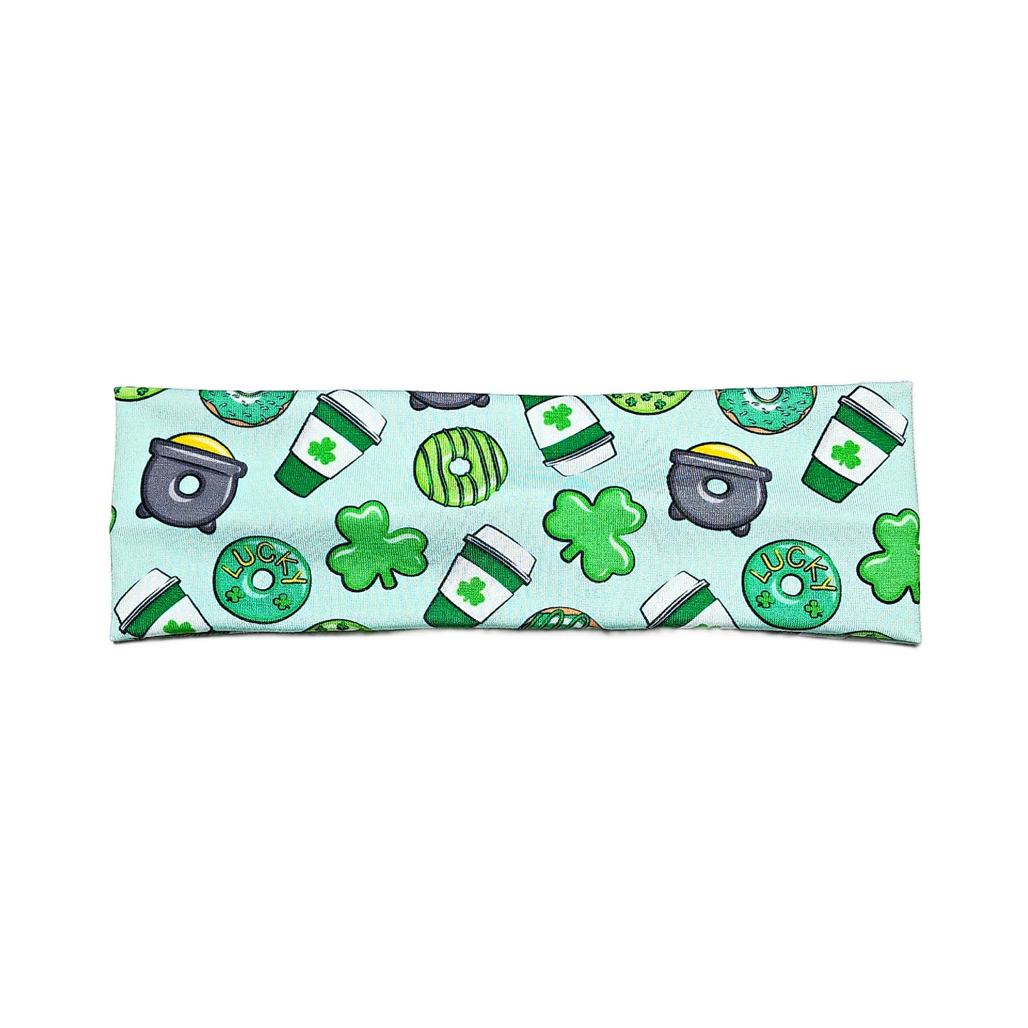 Shamrock Donuts and Coffee Headband