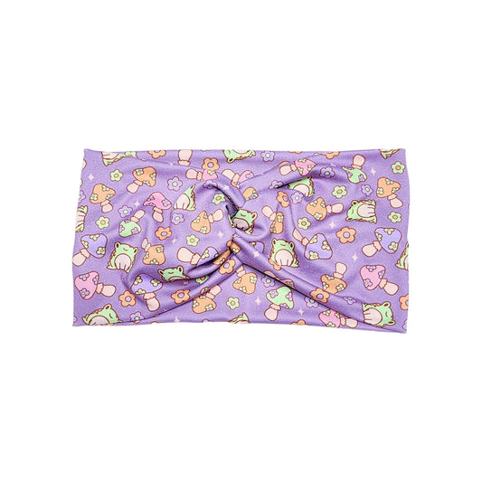 Purple Retro Frog Headband
