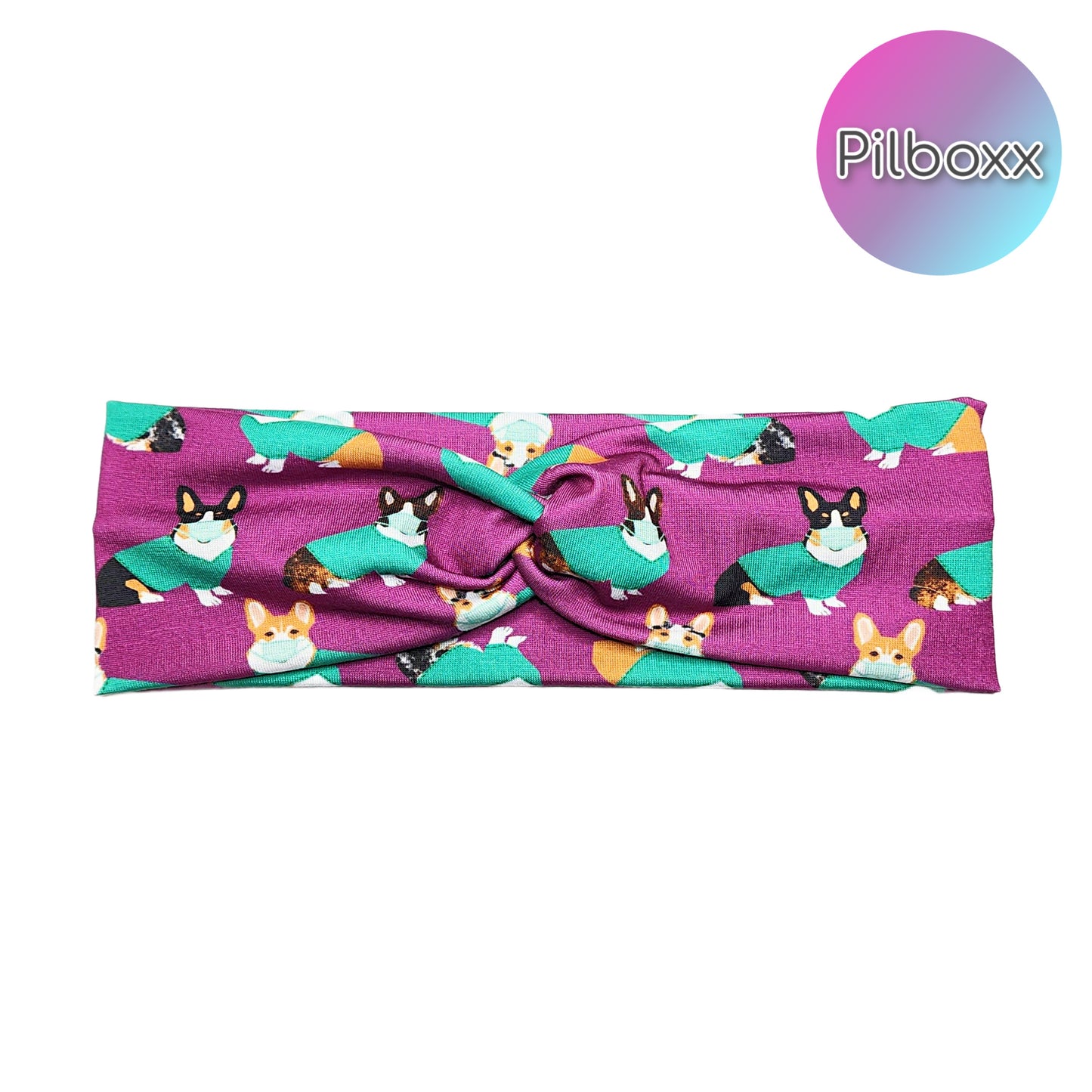 Corgi Dogs in Scrubs Headband for Women