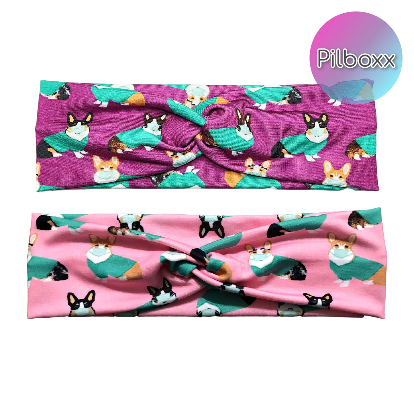 Corgi Dogs in Scrubs Headband for Women