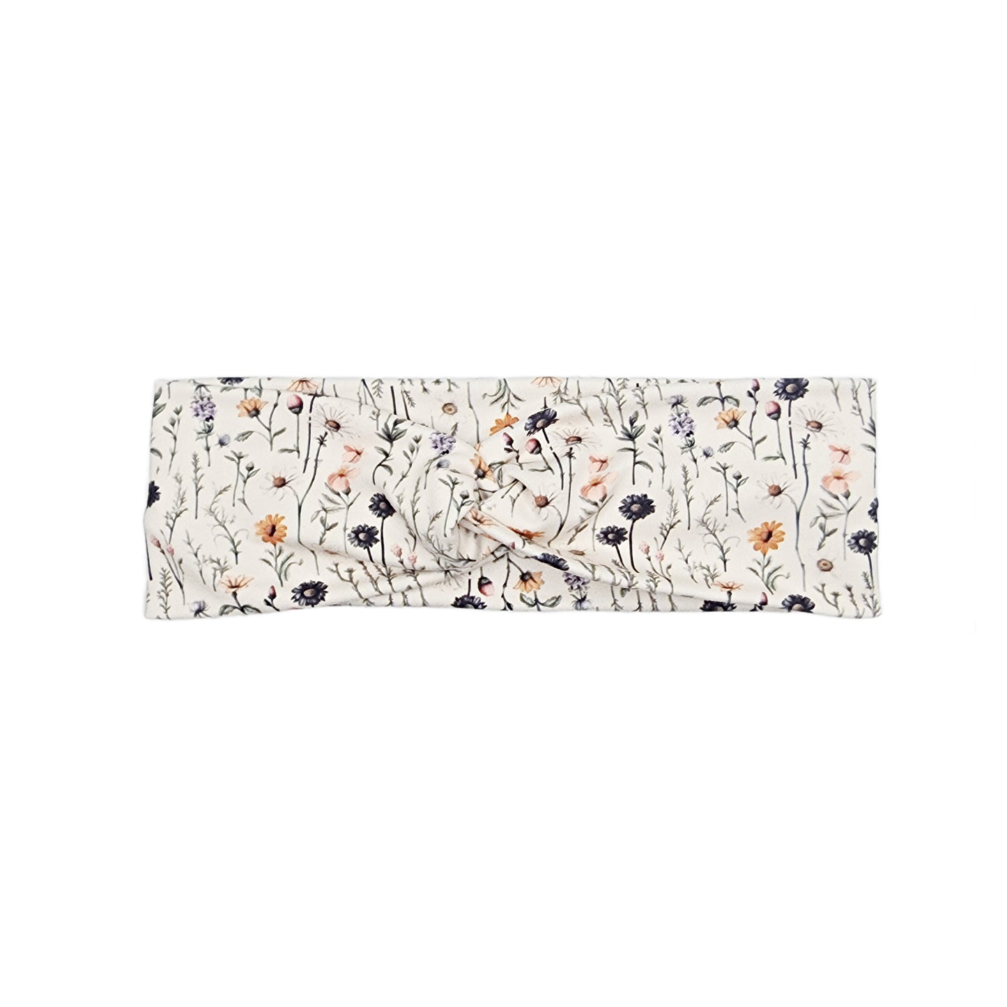 Beige Wildflower Headband