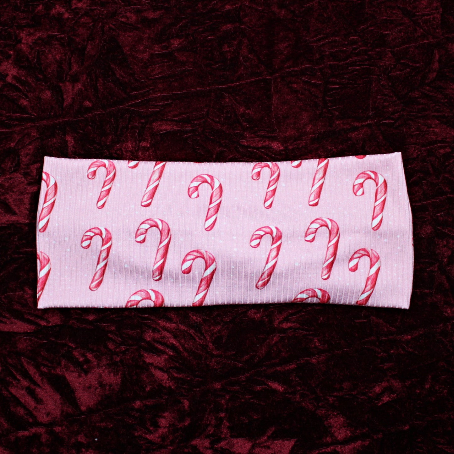 Christmas Twist Fabric Headbands: Pink Candy Canes or Preppy Bows