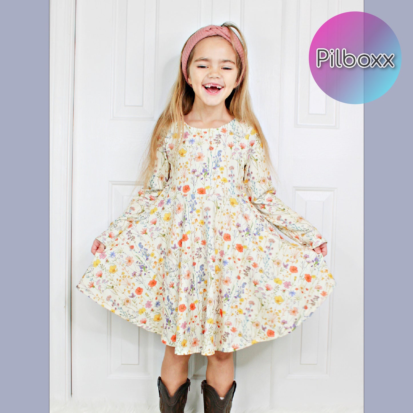 Spring Wildflower Dress for Girls, TAT 2 weeks