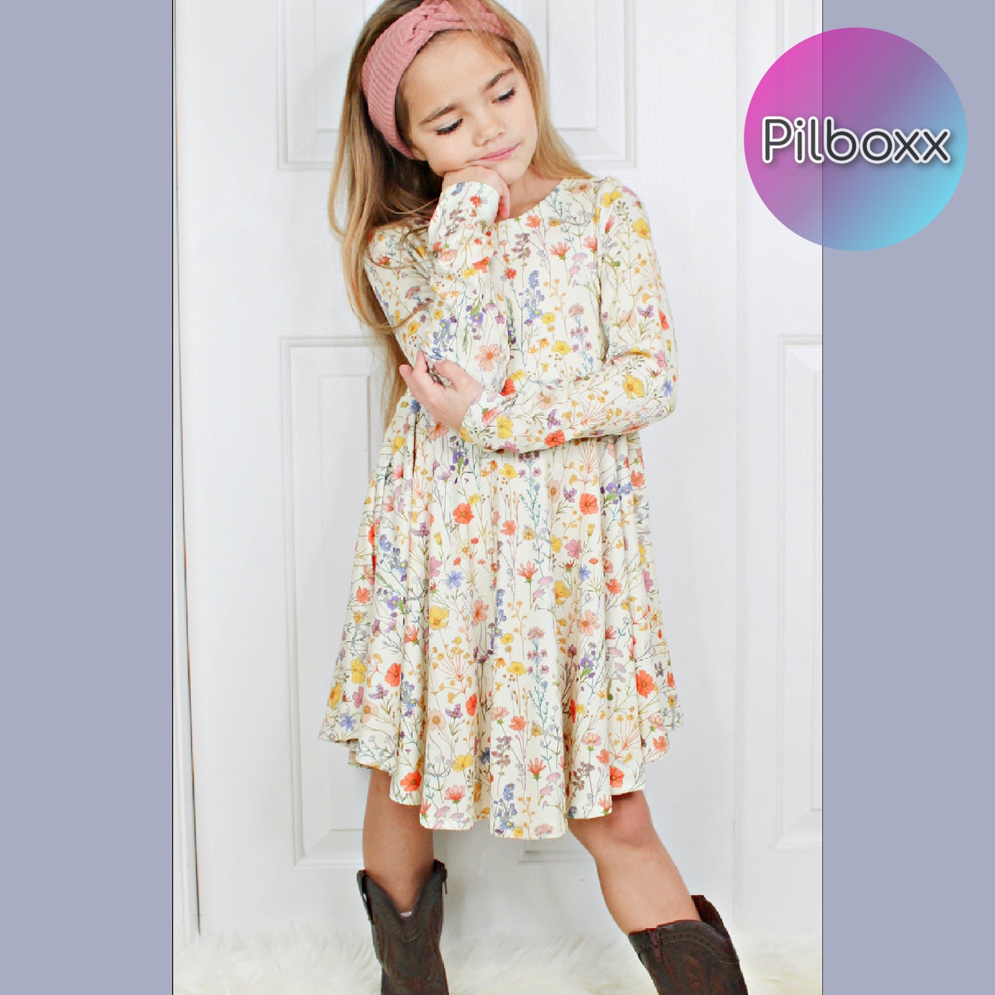 Spring Wildflower Dress for Girls, TAT 2 weeks