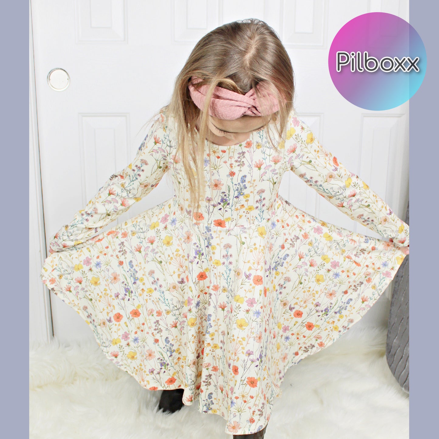 Spring Wildflower Dress for Girls, TAT 2 weeks