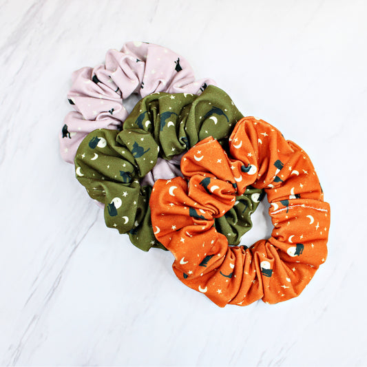 Celestial Cat Scrunchies, Set or Singles