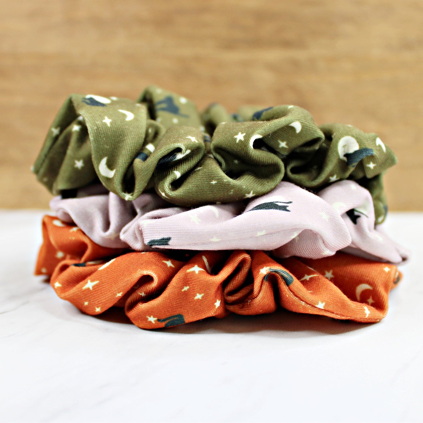 Celestial Cat Scrunchies, Set or Singles