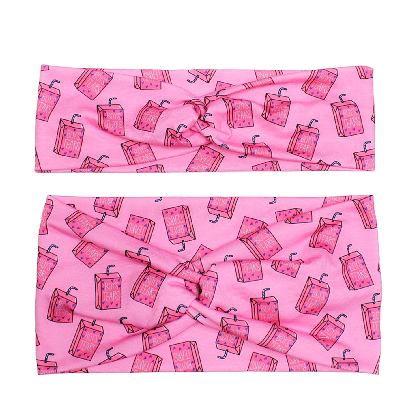 Funny Juice Box Print Headband for Women, Boys Tears