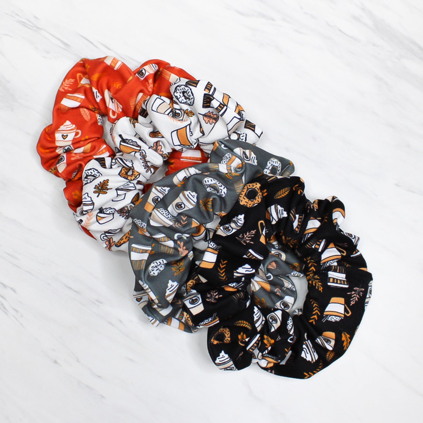 Wide Fall Pumpkin Spice Coffee Headband for Women, Super Soft Collection