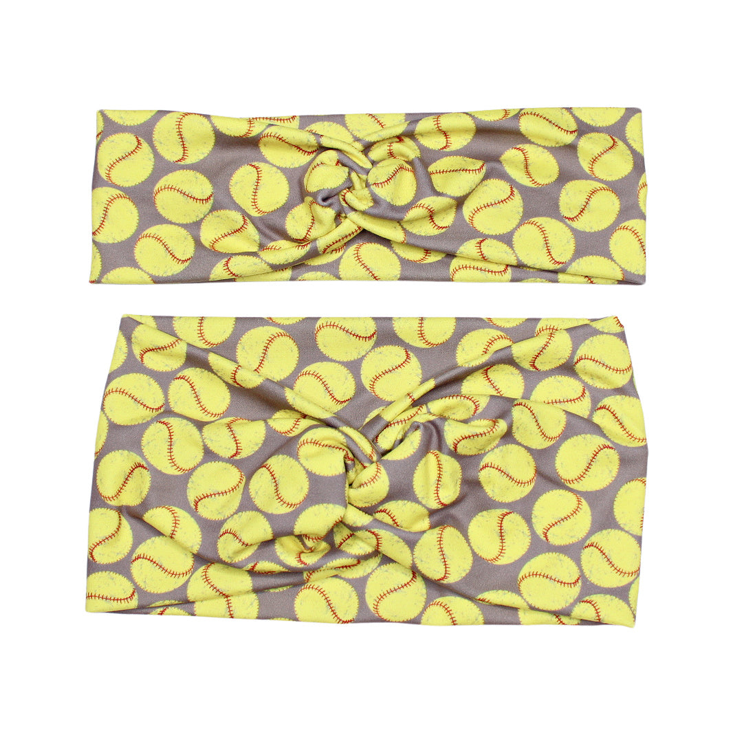 Softball Print Headband, Super Soft Collection