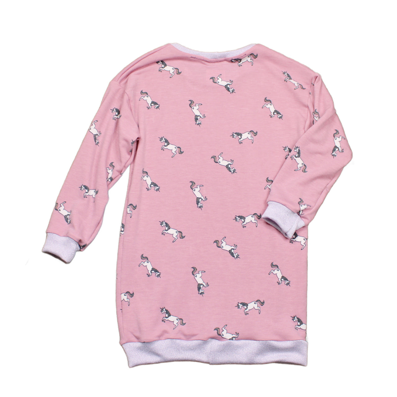 Cozy Unicorn Sweatshirt Dress for Girls, Size 7, Ready to Ship
