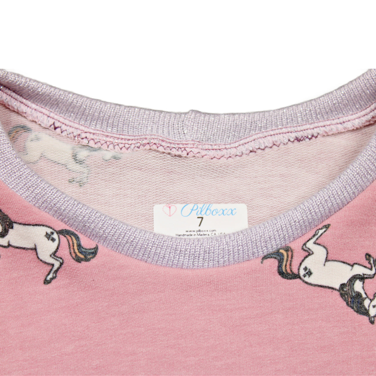 Cozy Unicorn Sweatshirt Dress for Girls, Size 7, Ready to Ship