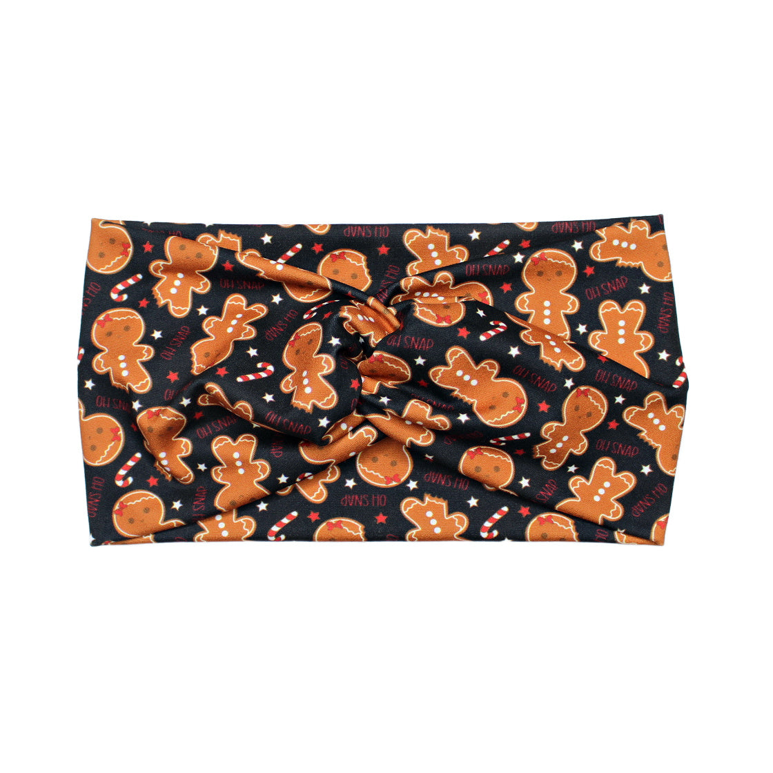 Wide Oh Snap Gingerbread Headband