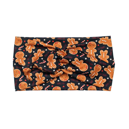 Wide Oh Snap Gingerbread Headband