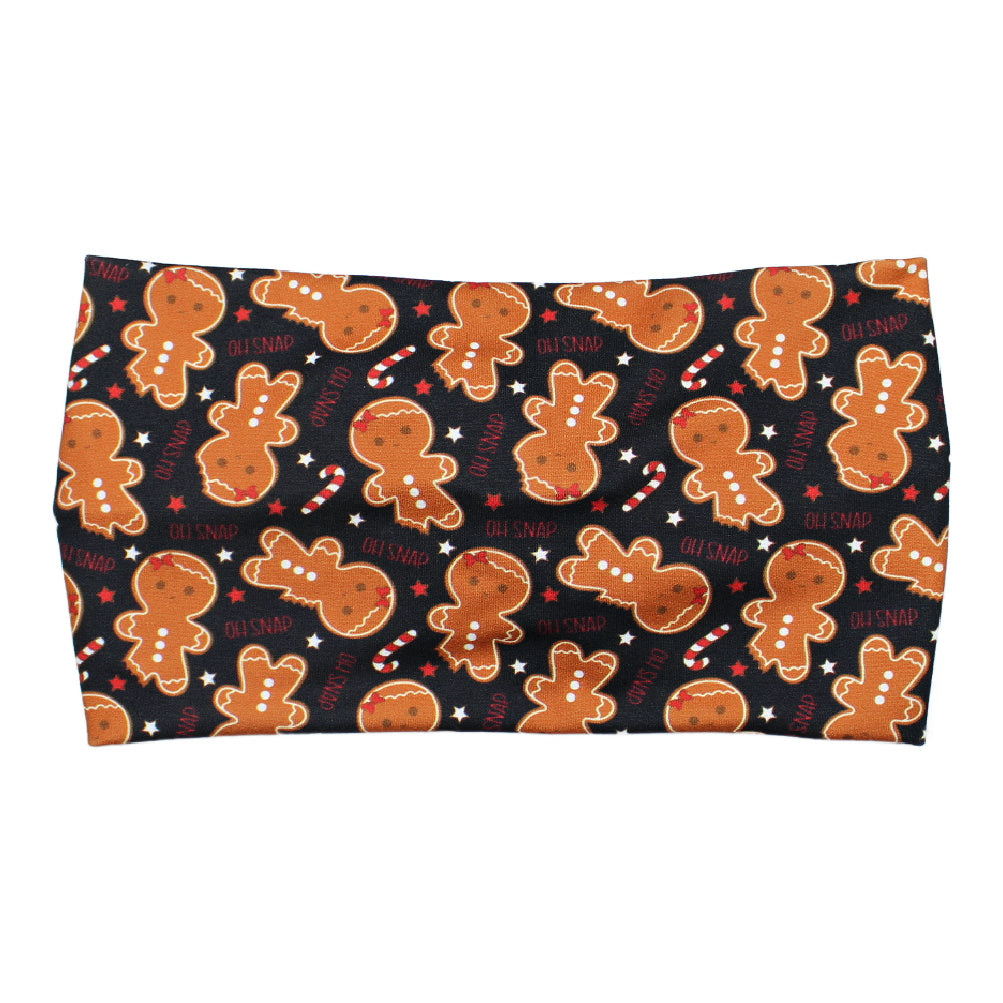 Wide Oh Snap Gingerbread Headband