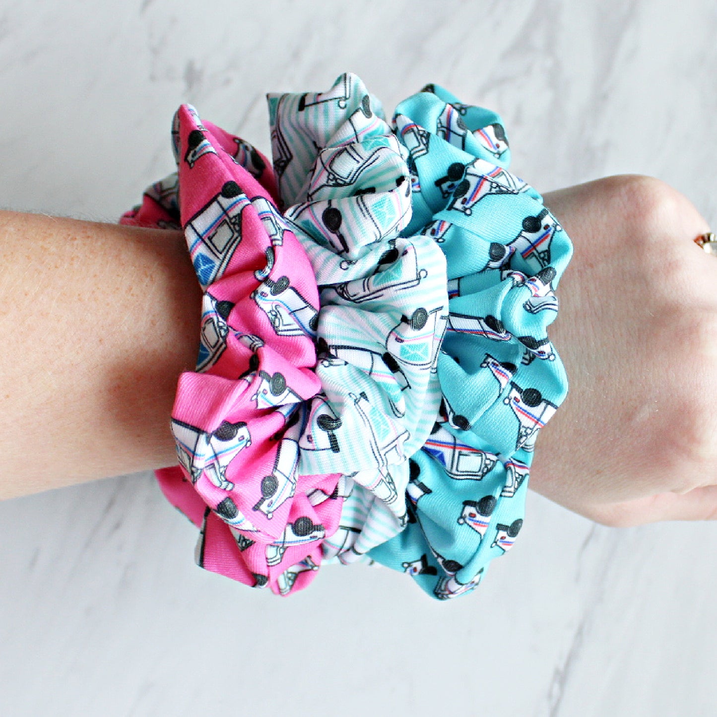 Mail Truck Scrunchie