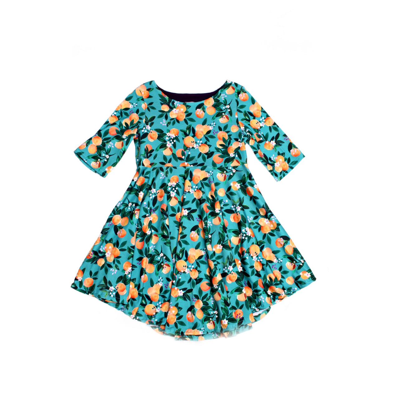 Custom Tea Party Twirly Dress for Girls, Size 6, Ready to Ship