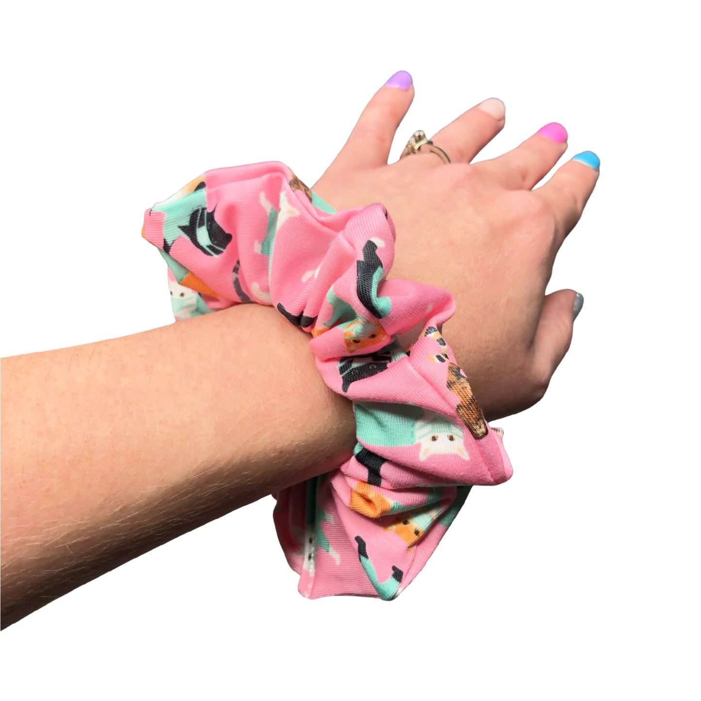 Cats in Scrubs Print Hair Tie for Women