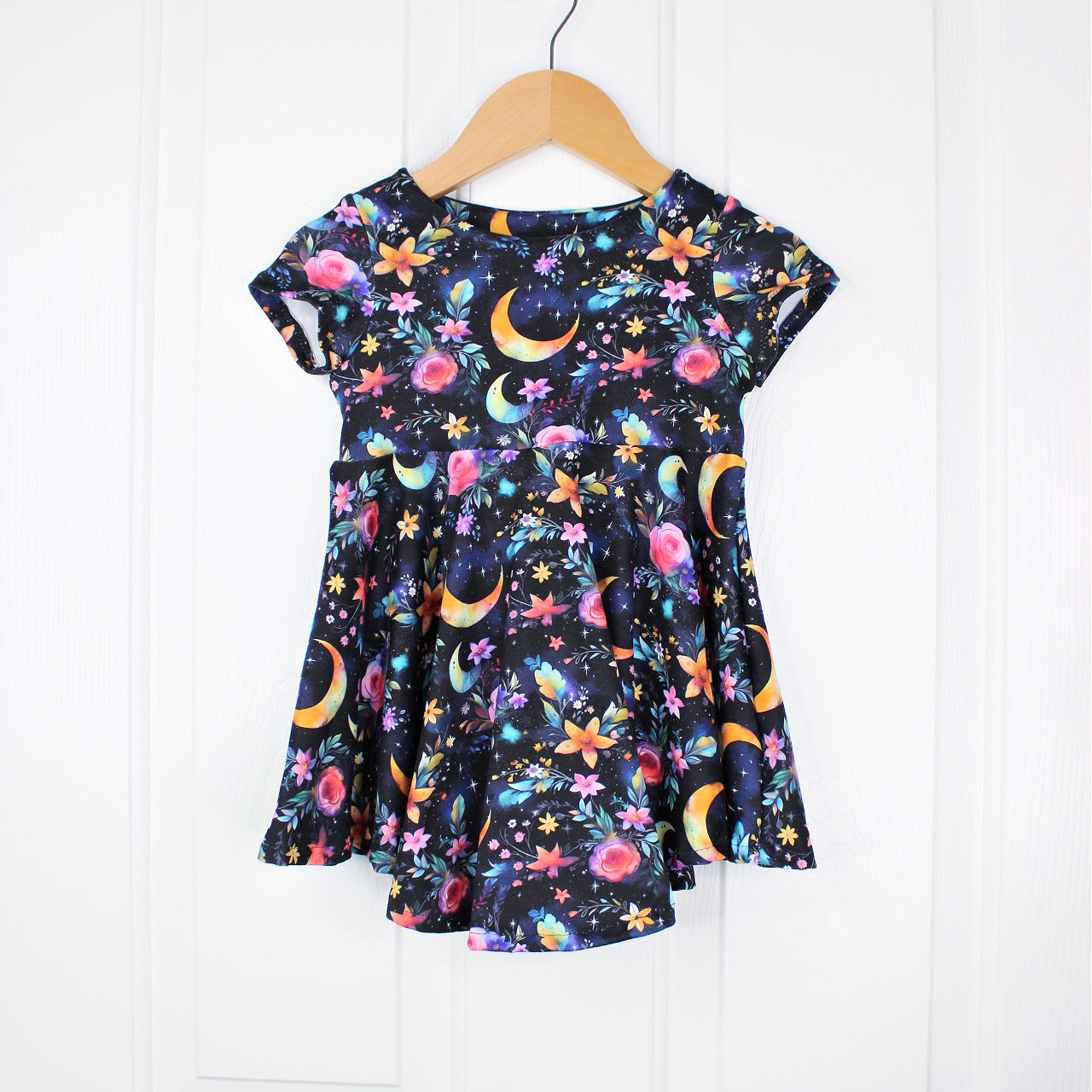 Celestial Moon Dress for Girls
