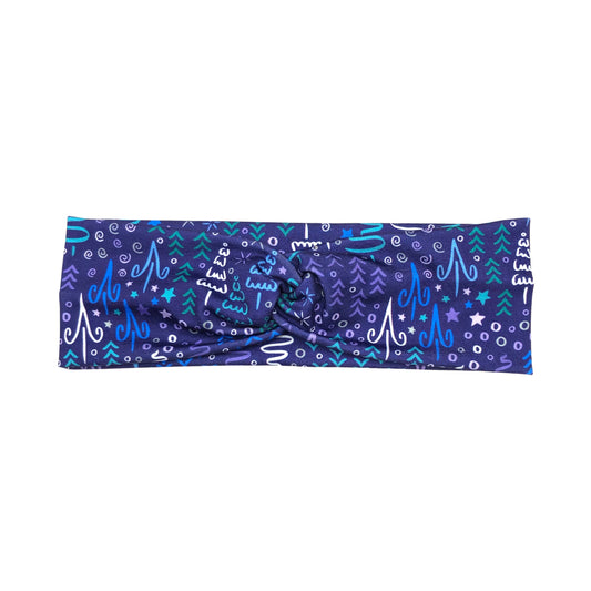 Purple Christmas Tree Headband