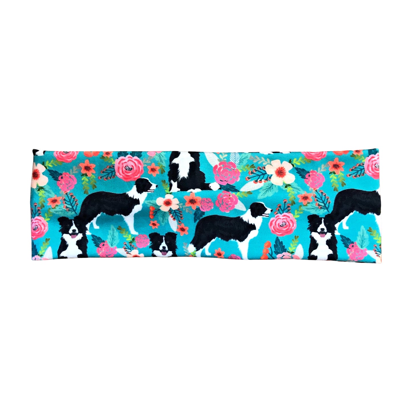 Border Collie Dog Print Headband