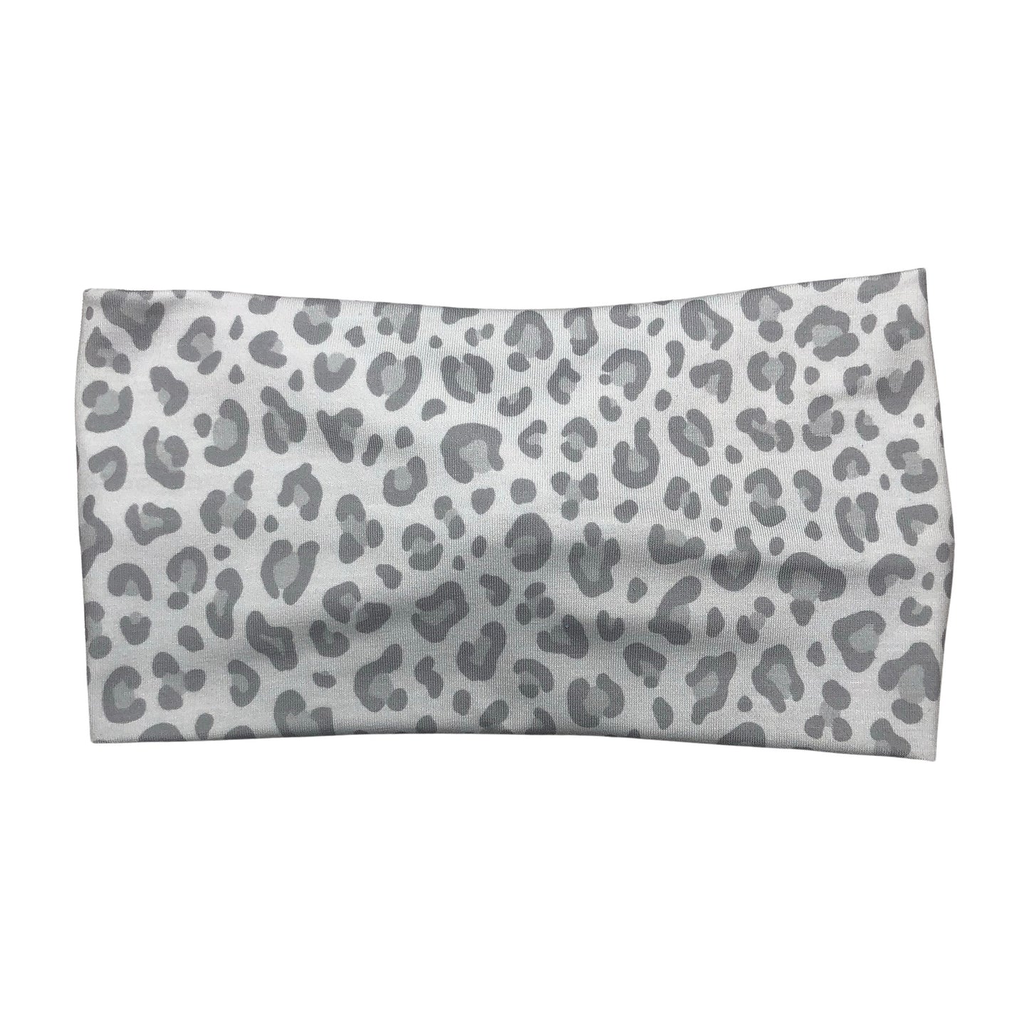 Gray Leopard Print Headband