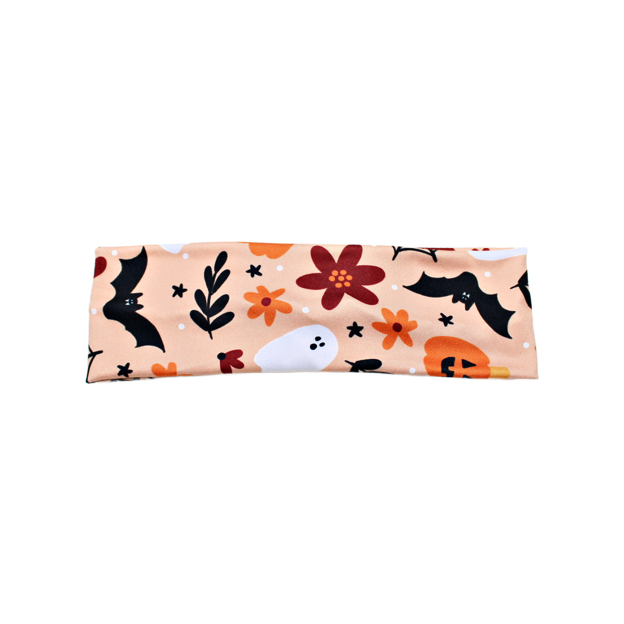 Orange Floral Halloween Headband