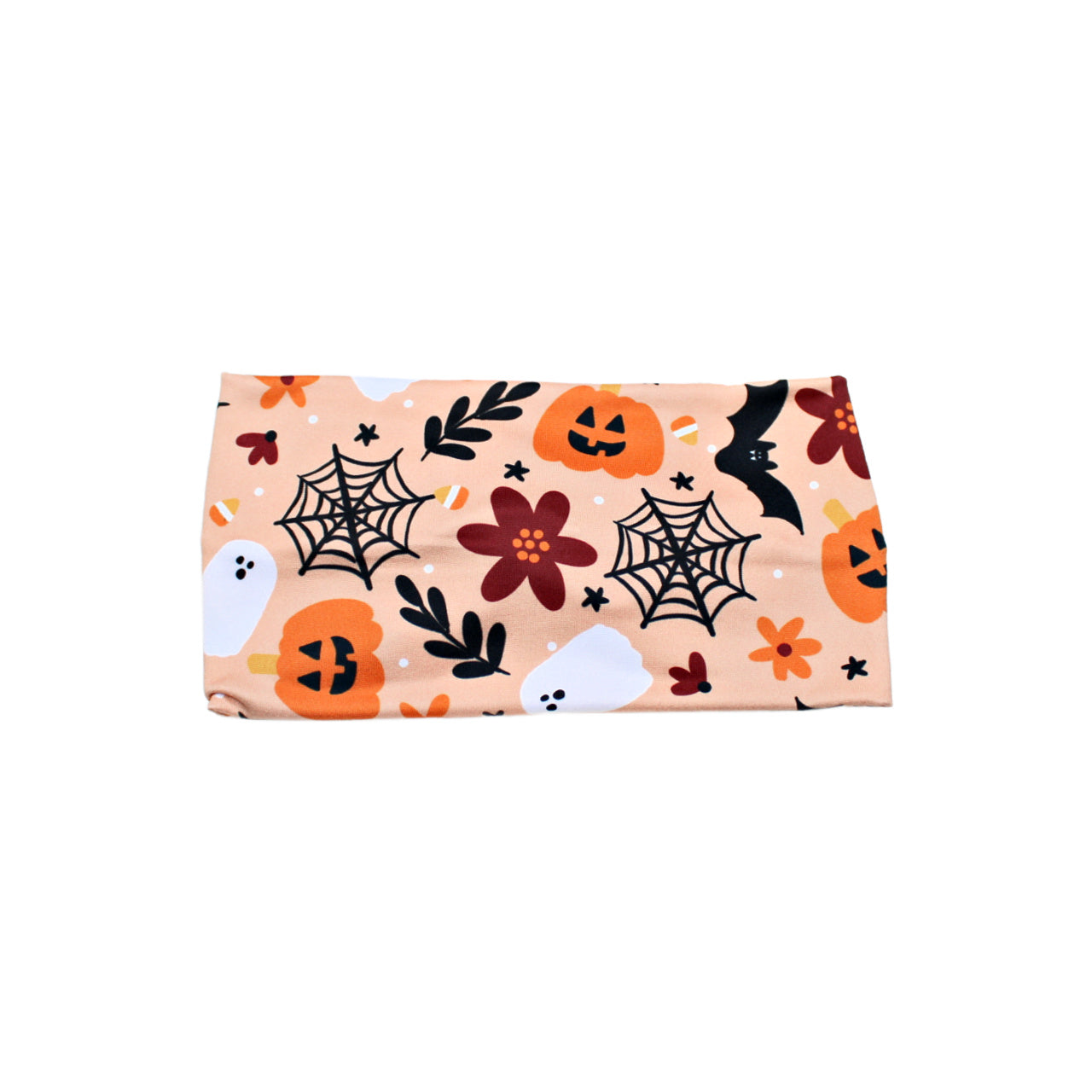 Orange Floral Halloween Headband