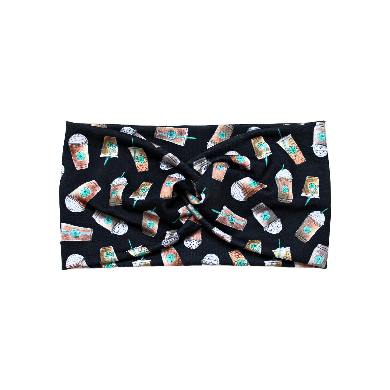 Iced Coffee Print Headband for Women