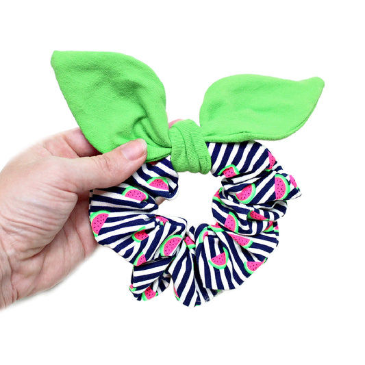 Watermelon Bow Scrunchie