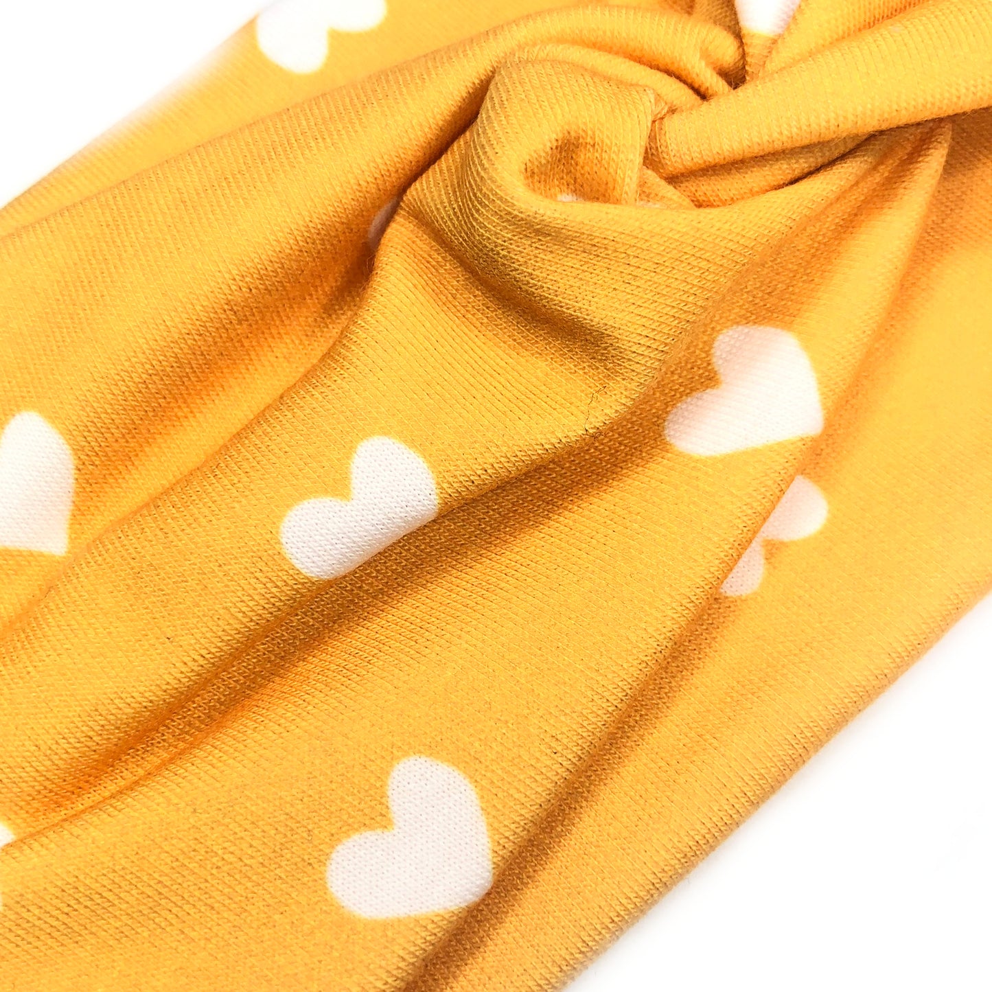 Mustard Yellow Heart Headband