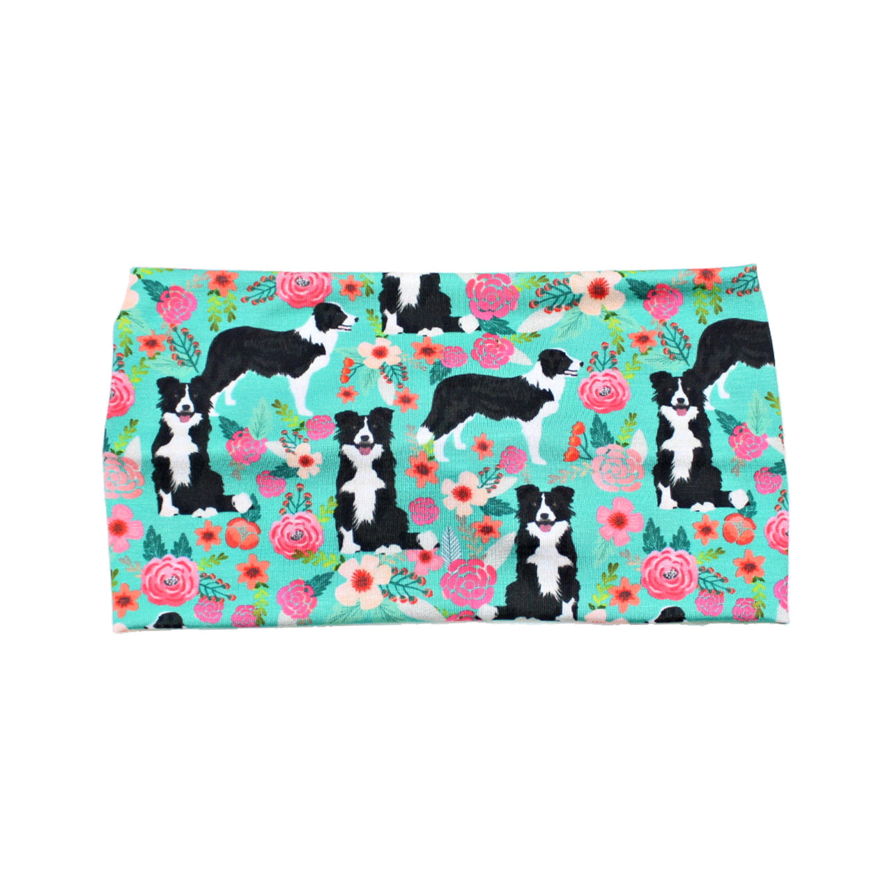 Border Collie Dog Print Headband