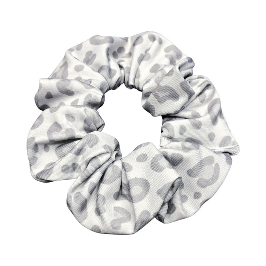 Light Gray Leopard Scrunchie