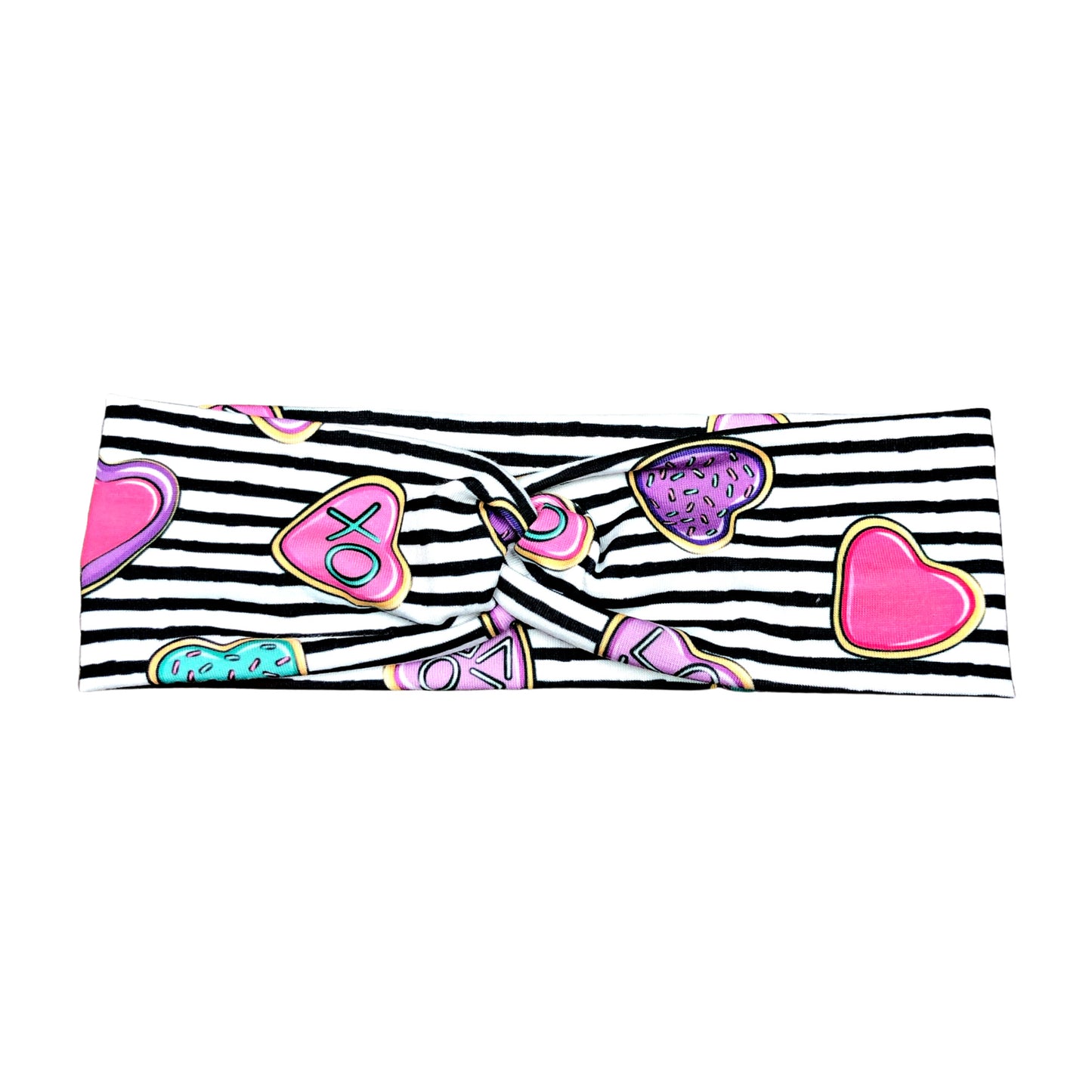Wide Valentine's Day Cookie Headband for Women